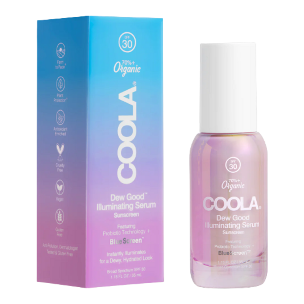 Coola Dew Good Illuminating Serum Sunscreen with Probiotic Technology SPF 30