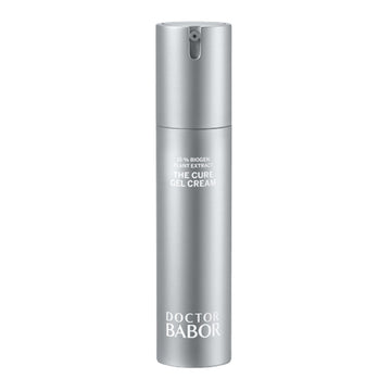 Babor Gel Cream - Skin Regeneration face cream in sleek silver pump bottle, enriched with Biogen Plant Extract for anti-inflammatory skincare benefits.