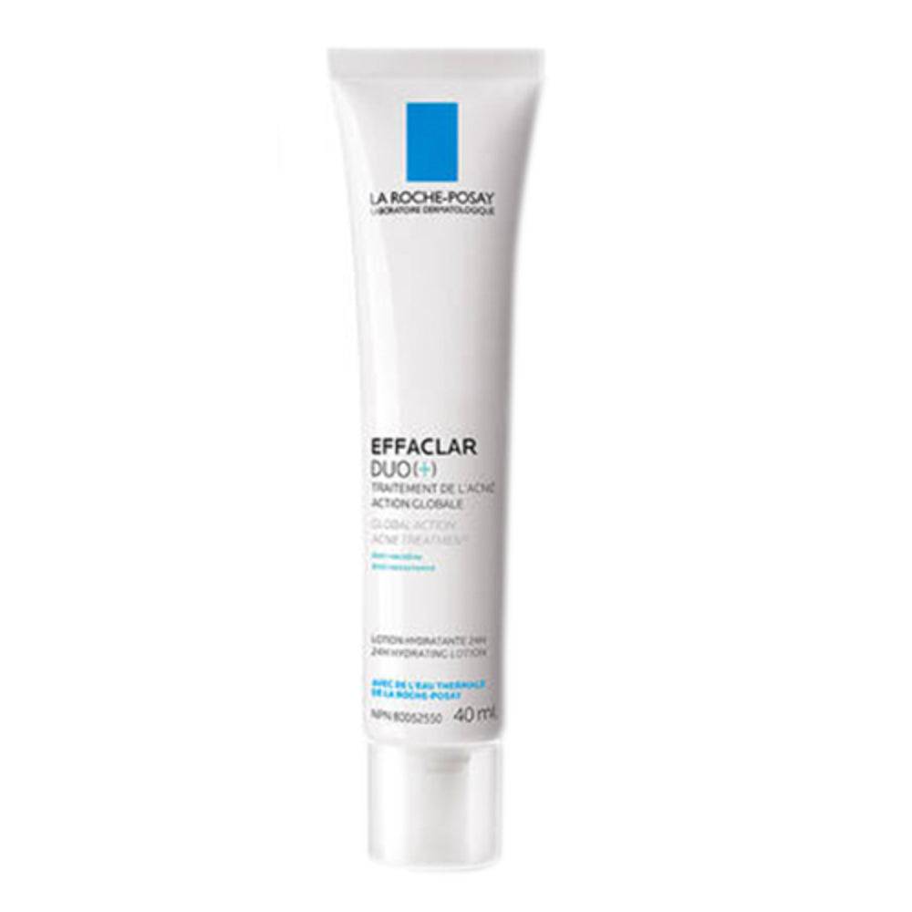 Effaclar Duo Face Serum by La Roche Posay in 40ml tube, ideal for acne-prone skin. Hydrating gel cream with niacinamide and salicylic acid.