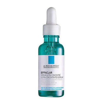 Effaclar Ultra Serum by La Roche Posay in a teal dropper bottle, ideal for treating breakouts and refining oily, blemish-prone skin.