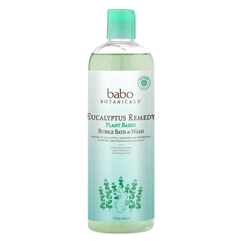 Babo botanicals eucalyptus remedie shampoo, bubbelbad en wassen