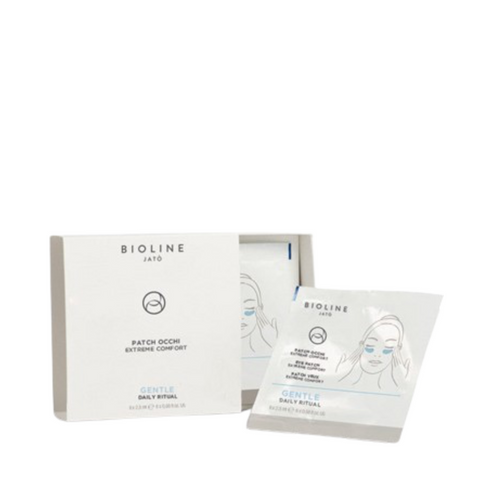 Bioline Eye Patch - Extreme Comfort eye treatment with hydrating patches for under-eye puffiness and dark circles. Includes individual sachets and box.