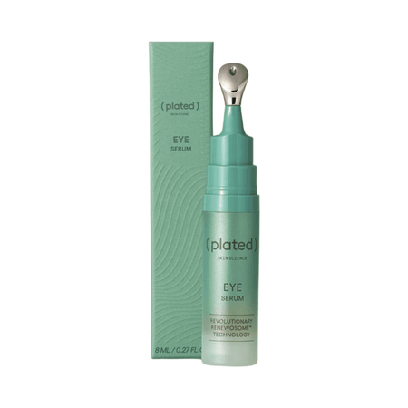 Belagt Skin Science Eye Serum med Renevosom teknologi i 8 ml flaske og æske emballage. Anti-aging øjenserum til hævelser og fine linjer.
