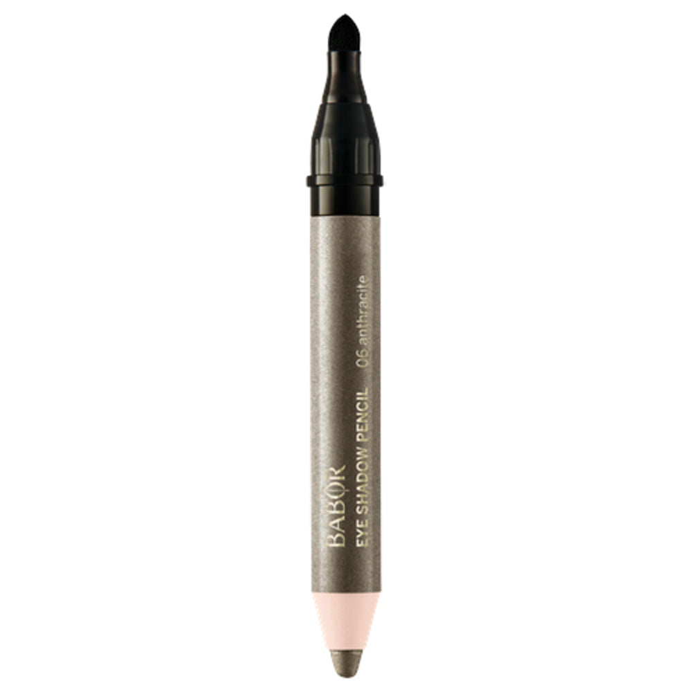 Babor Eye Shadow Pencil 2g in 06 Anthracite with shimmer finish. Long-lasting pencil ideal for defining and enhancing eye contours.