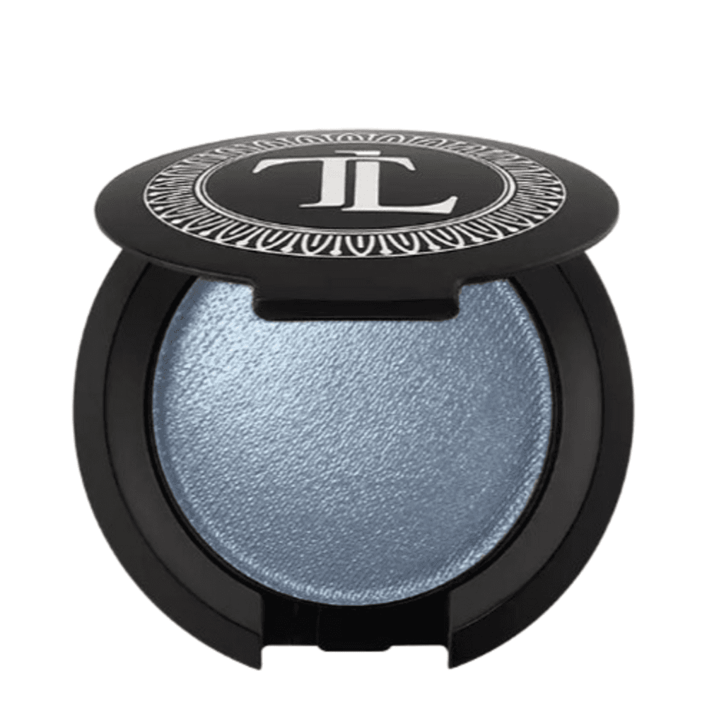 T LeClerc Eye Shadow 2.5g in deep plum shade with adjustable intensity, in a stylish black compact for eye makeup.