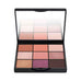 T LeClerc Lidschatten-Palette – 04 Insoumise in elegantem Kompaktschwarz mit mischbaren Farbtönen von zartem Rosa bis hin zu tiefem Braun für alle Hauttöne.