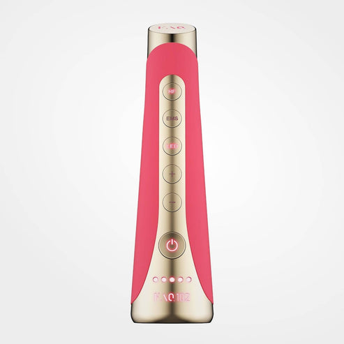 FOREO FAQ™102 RF Radio Frequency EMS & LED Device Pink Ruby