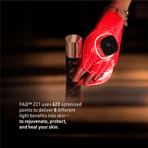 FOREO FAQ 221 Silicone Anti-Aging LED + Near-Infrared Hand Mask