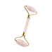 Payot Facial Quartz Roller en quartz rose, composé de rouleaux lisses et texturés pour des soins anti-âge et de type spa.