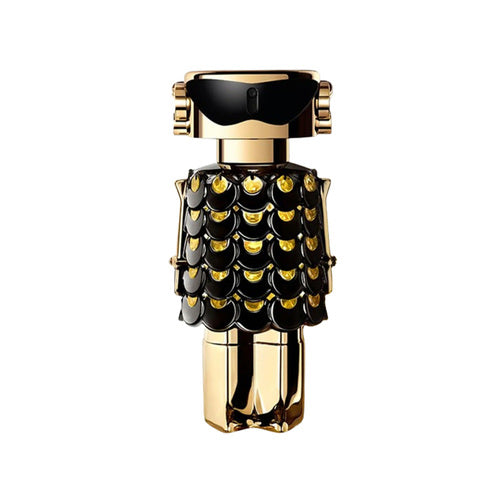 Paco Rabanne Fame Parfum - Paco Rabanne Fame | Women's Fragrance in a chic gold robot bottle with black scale detailing, for bold femininity.