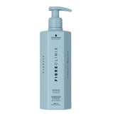 Hydrating Fibre Clinix Hydrate Shampoo by Schwarzkopf in sleek blue packaging, ideal for moisturizing and cleansing dry hair.