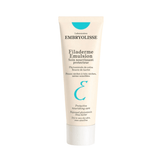 Embryolisse Filaderme Emulsion hydrating face cream in a beige tube with blue accents, ideal for dry and sensitive skin care routines.