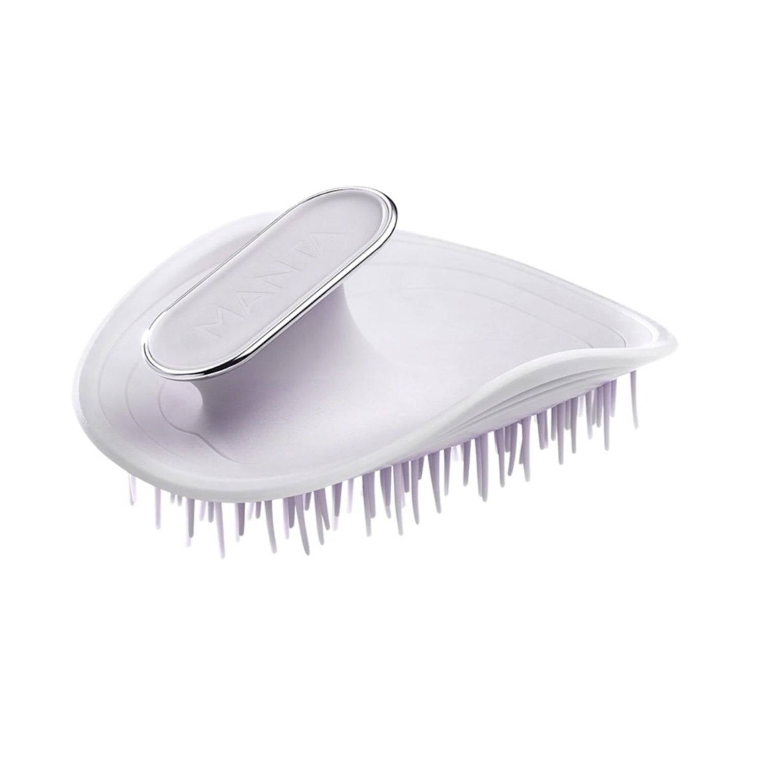 MANTA Brush - Virtue Flourish & Delicate Hair Care tool with flexible bristles and ergonomic handle for gentle detangling of fragile hair.