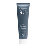 La Biosthetique Forming Lotion for shaping straight and curly hair with light hold. Ideal for natural styling in hair care routines.