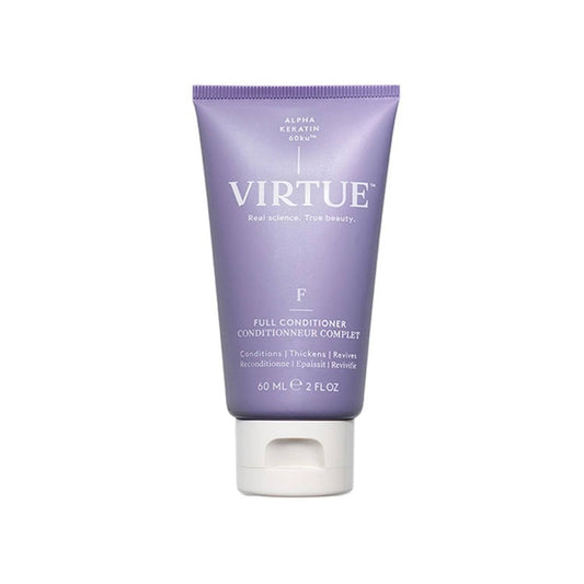Virtue Full Conditioner 60 ml tube til hårfortykkelse og volumenboost, ideel til fine eller tyndere hårplejerutiner.