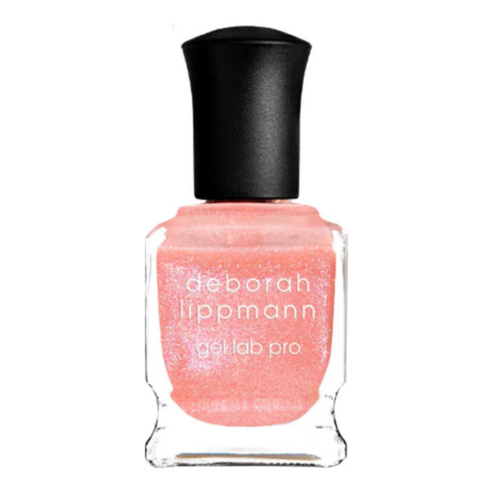 Deborah Lippmann Gel Lab Pro Nail Lacquer in coral pink glitter, 15ml bottle. Buy Deborah Lippmann Gel Lab Pro Nail Lacquer 15ml at eSkinCareStore.