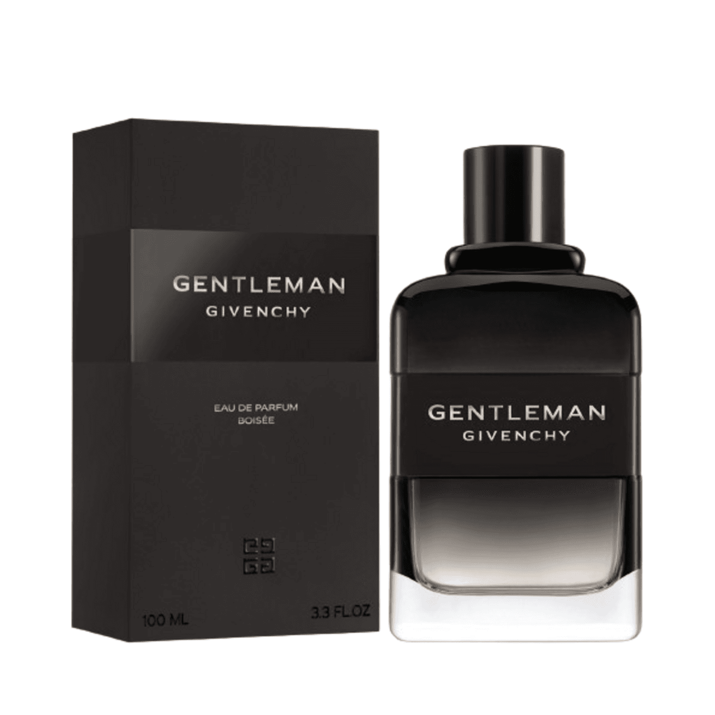 Givenchy Gentleman Men Fragrance 100ml Eau de Parfum Boisée with box, featuring iris and woody notes for a refined, sensual experience.