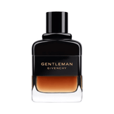 Givenchy Gentleman Reserve Privee men's fragrance featuring a bold black cap and gradient amber hue, perfect for sophisticated scent lovers.