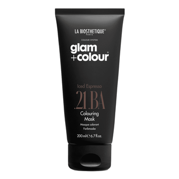 La Biosthetique Glam Color Advanced Iced Espresso .21 .BA Hair Mask in 200ml tube for enhancing brown hair with cool espresso tones.