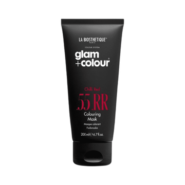 La Biosthetique Glam+Colour Chilli Red .55 .RR Coloring Mask for vibrant red hair. Hair treatment for color protection and intense shine.