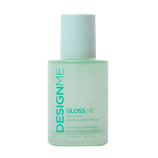 DESIGNME Gloss.ME Hair Serum, frasco de 80 ml enriquecido con bambú y vitamina E para un cabello suave y brillante. Perfecto para las rutinas diarias de tratamiento capilar.