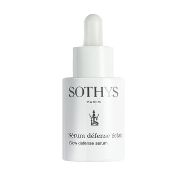 Sothys Glow Defense Serum in sleek white dropper bottle, ideal for boosting radiance and skin resilience. Premium face serum for daily skincare.