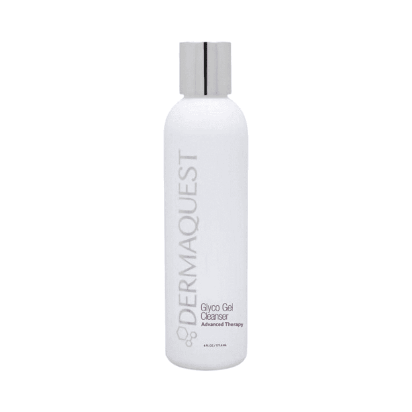 Dermaquest Glyco Gel Cleanser face wash in white packaging, formulated with glycolic acid for exfoliating and revitalizing skincare routines.