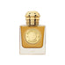 Cumhrán bandia Burberry do mhná i mbuidéal galánta le caipín óir. Parfum trom a chothaíonn neart agus cumasú i gcúram pearsanta.