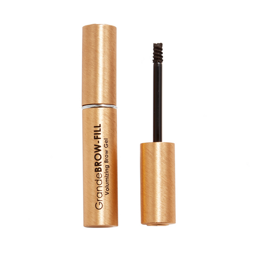 GrandeBROW-FILL Gel - Volumize Brows | 4ml/0.14oz in metallic gold tube, eyebrow enhancer for shaping and volumizing brows.