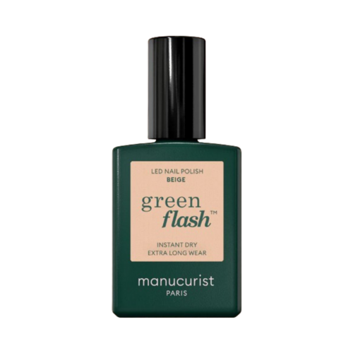 Manucurist Green Flash Nail Polish in Beige - 0.51 fl oz LED polish for a nude, long-lasting manicure.