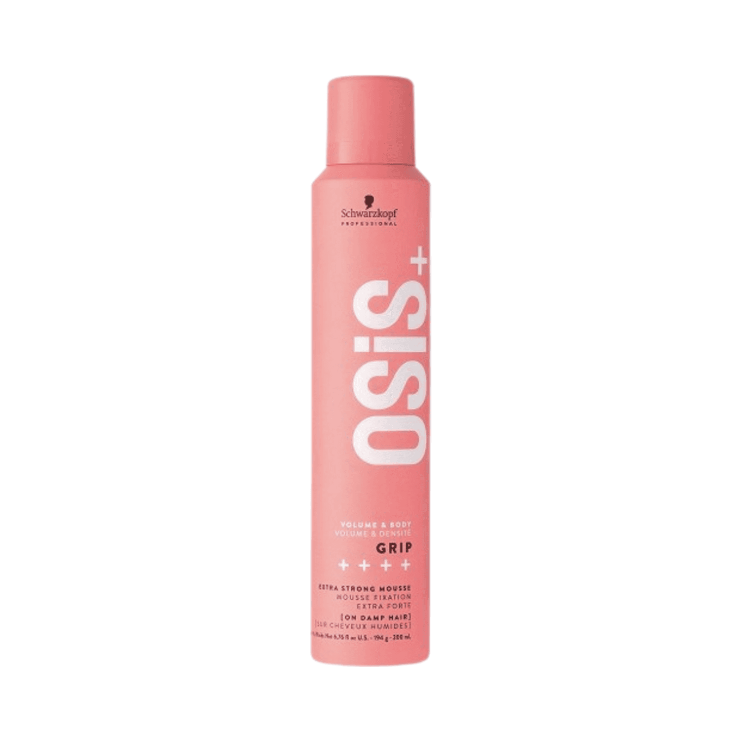 Schwarzkopf OSiS+ Grip Extra Strong Mousse for hair styling, designed to boost volume and provide firm hold, featured in Health & Beauty category.