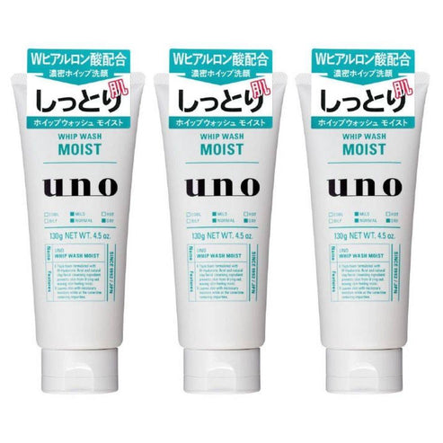 Shiseido Uno Face Whip Wash Moist 130g (Green)