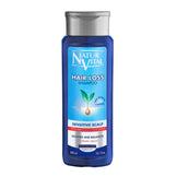 Natur Vital Hair Loss Sensitive Scalp Shampoo with caffeine and licorice for soothing and balancing sensitive scalps. Ideal for daily hair loss care.