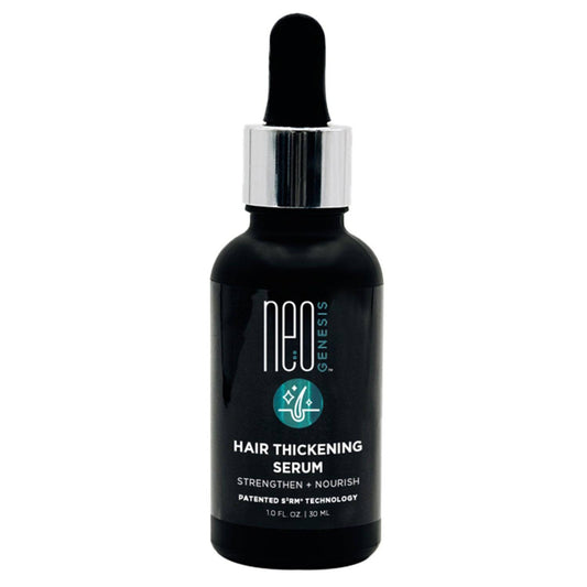Sérum épaississant NeoGenesis 30 ml avec technologie brevetée S²RM pour augmenter le volume et nourrir les cheveux clairsemés. Idéal pour les soins capillaires non invasifs.