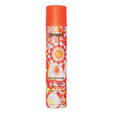 Amika Headstrong Hairspray - Intense Hold in vibrant orange floral can for long-lasting, fast-drying hair styling. Ideal for all hair types.