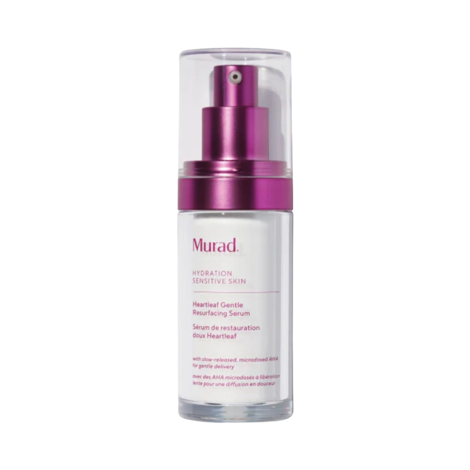 Heartleaf Serum Glycolic Acid by Murad in sleek packaging. A face treatment designed to gently resurface and polish mature, sensitive skin.