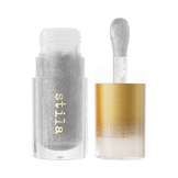 Stila Gel Lip Oil in clear formula with suspended bubbles, delivering a glossy, non-sticky finish for everyday hydration.