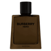 Burberry Hero Parfum Intense men's fragrance featuring intense cedarwood notes, housed in a modern, minimalist brown glass bottle.