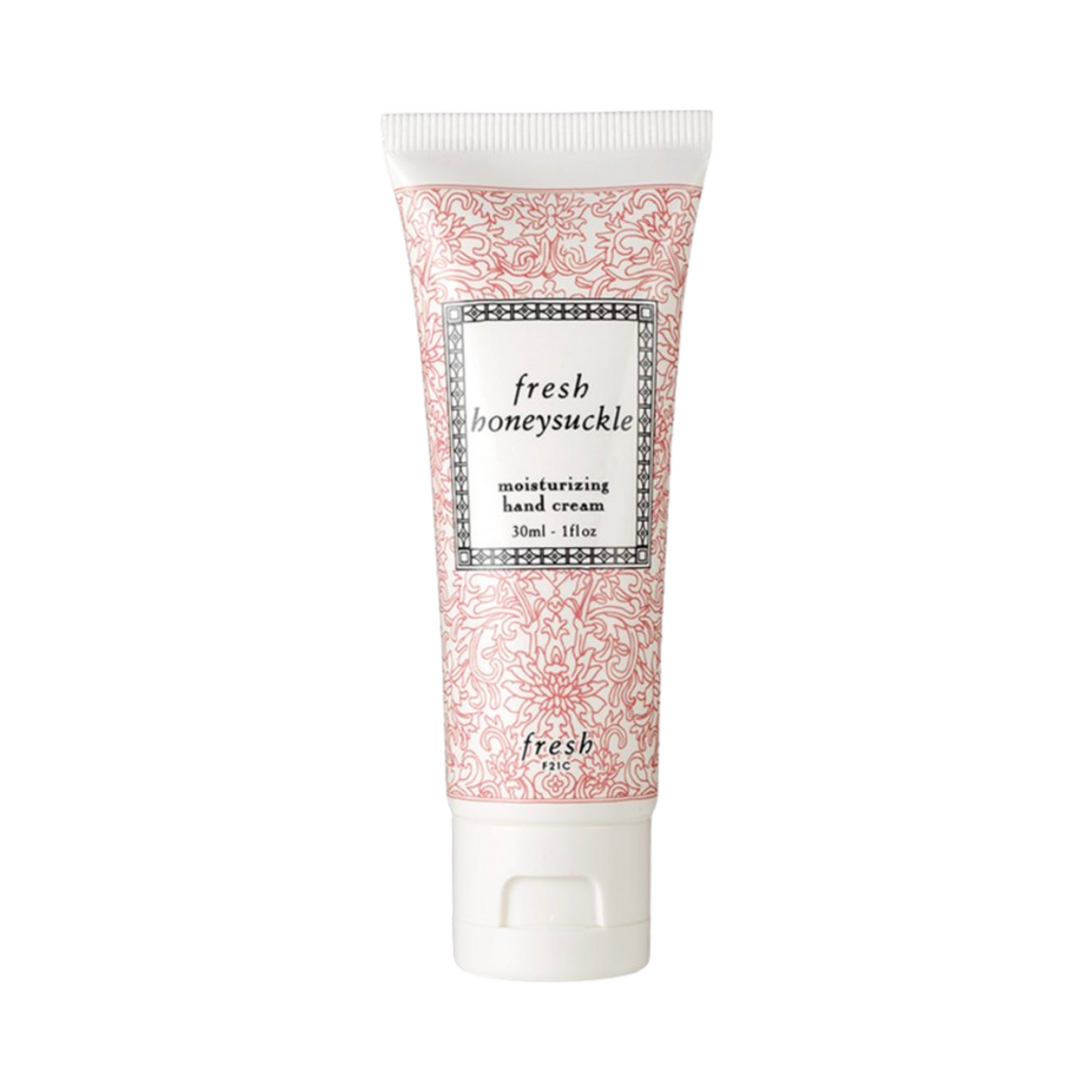 Honeysuckle Moisturizing Hand Cream by Fresh, 30ml size, nourishes and hydrates hands with a light floral fragrance for daily care.