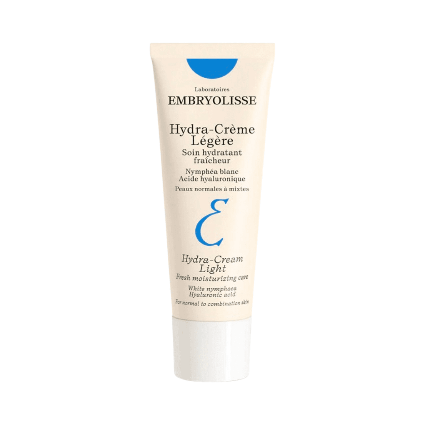 Embryolisse Hydra Cream Moisturizer with hyaluronic acid for active hydration. Lightweight formula ideal for normal to combination skin types.