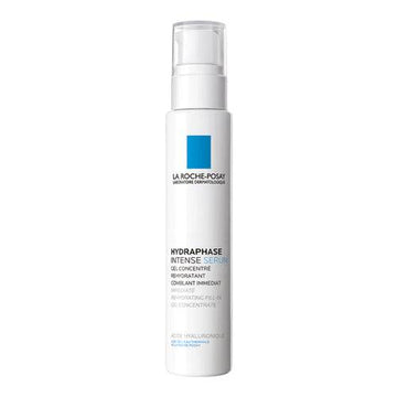 Hydraphase Intense Serum - La Roche Posay face serum with hyaluronic acid for deep skin rehydration. Ideal for dry, sensitive skin treatment.