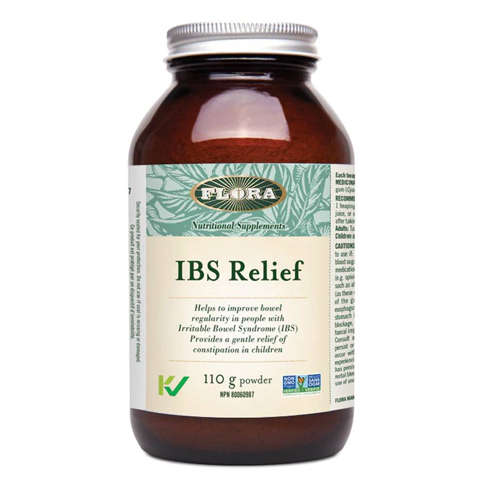 Flora IBS Relief Herbal Supplement supports digestive health and constipation relief in children. Non-GMO, plant-based fiber for IBS management.