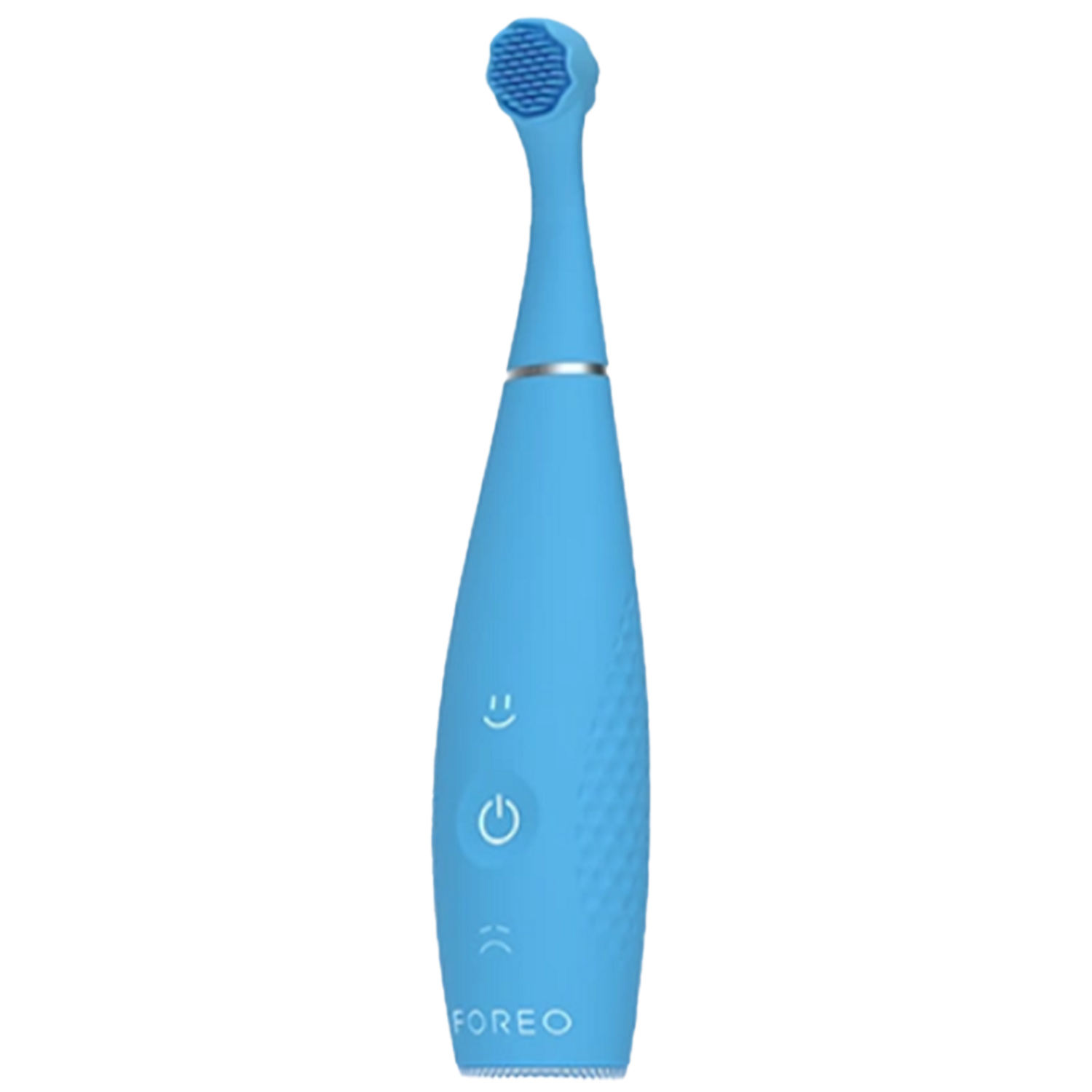 Blue Foreo ISSA 4 Baby Toothbrush 1 Piece with soft silicone bristles for safe and soothing baby teeth cleaning. Perfect for early oral care.