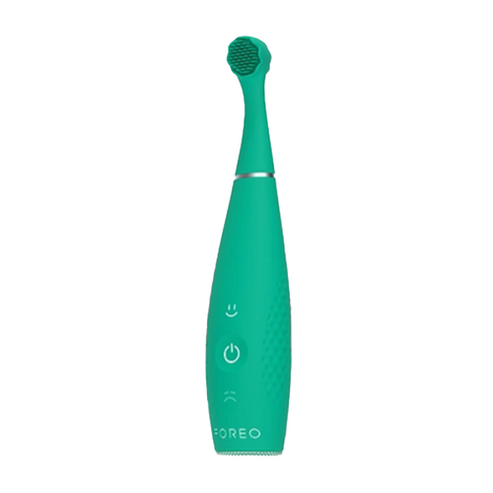 Green Foreo ISSA 4 Baby Toothbrush 1 Piece with ergonomic design and gentle bristles for babies. Promotes healthy oral hygiene from infancy.