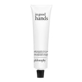 Philosophy In Good Hands Multi-Restorative Hand Cream 4 fl oz, designed for skin barrier repair and long-lasting moisture in minimalist packaging.