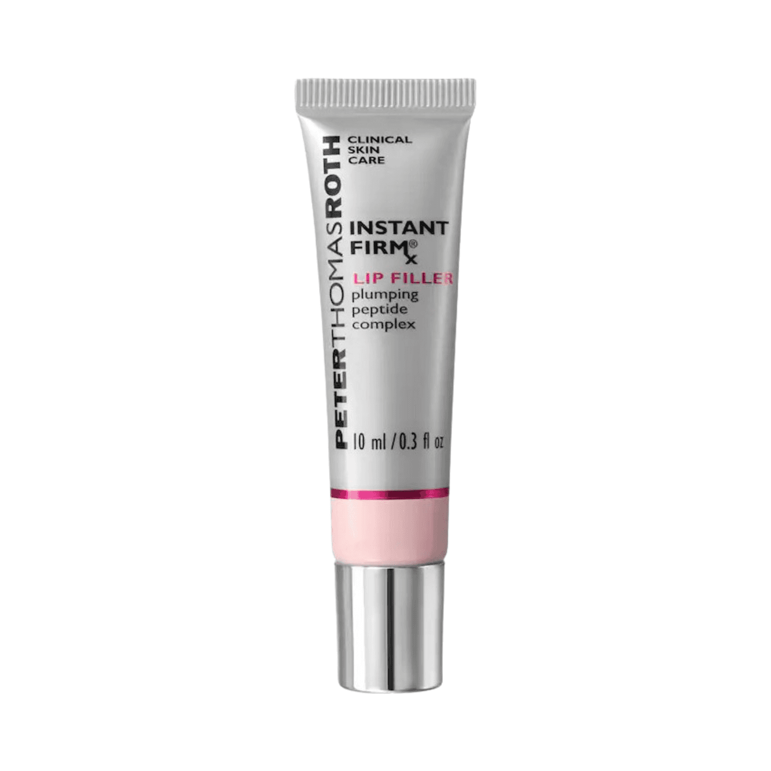 Peter Thomas Roth Firmx Instant Lip Filler tube with plumping peptide complex for instant lip volume. Ideal for lip care and anti-aging treatment.