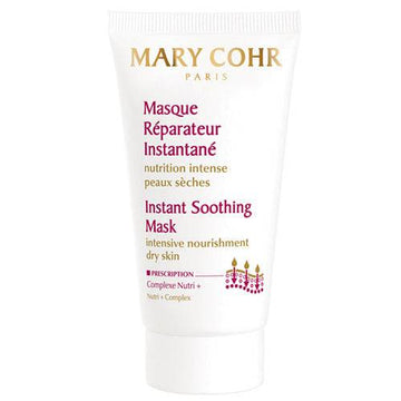 Mary Cohr Instant Soothing Mask at eSkinStore for dry skin care, enriched with shea butter and vitamin E. Ideal moisturizer for face and neck.