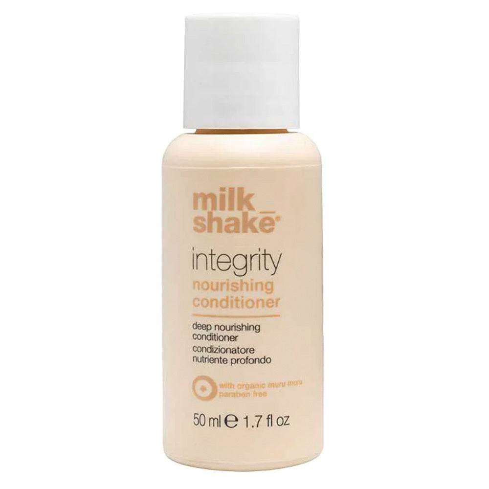 Nourishing Hair Conditioner for All Hair Types by milk_shake in travel-size 50ml. Paraben-free formula enriched with keratin and magnesium.