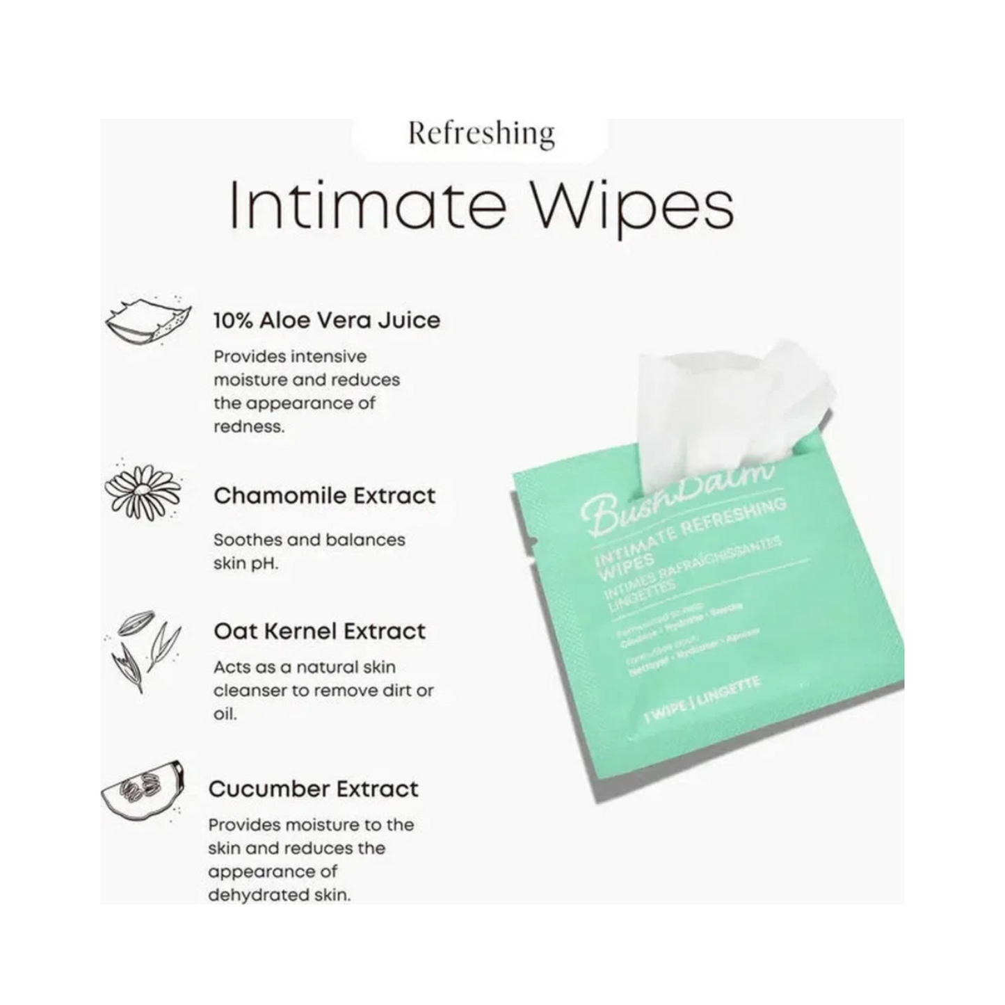 Bushbalm Intimate Refreshing Wipes