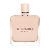Givenchy Irresistible Nude Velvet Perfume bottle in soft blush pink with minimalist design, ideal for women's fragrance collections.
